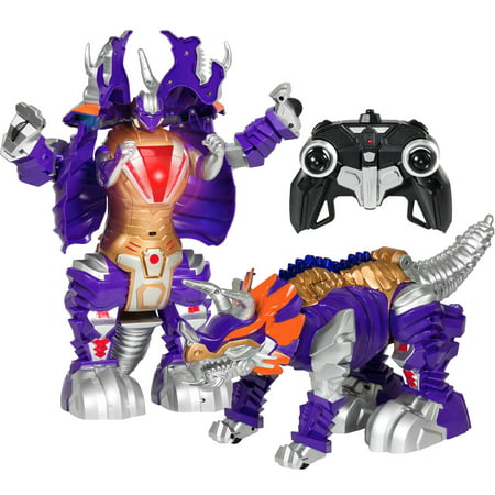 Best Choice Products RC Transformer Robot Dinosaur with USB Charger, Lights and Sounds,