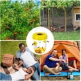 thumbnail image 7 of 6 Packs 6 Pack Wasp Trap Solar Powered Bee Trap Reusable Fly Traps Outdoor Hanging Wasp Killer with UV LED Light Flying Insects Bee Killer for Indoor Outside Patio Garden Home (Yellow), 7 of 7