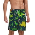 thumbnail image 2 of Bixox Men's Dinosaurs printed lightweight casual shorts, soft sleep shorts with pockets., 2 of 7