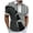 Grey, variant on Mens Polo Shirts Summer Digital 3D Printing Fashion Poster Holiday Beach Lapel Zipper Short Sleeve Life Men'S Clothing