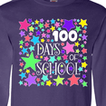 thumbnail image 4 of Inktastic 100 Days of School Pastel Stars Long Sleeve T-Shirt, 4 of 5