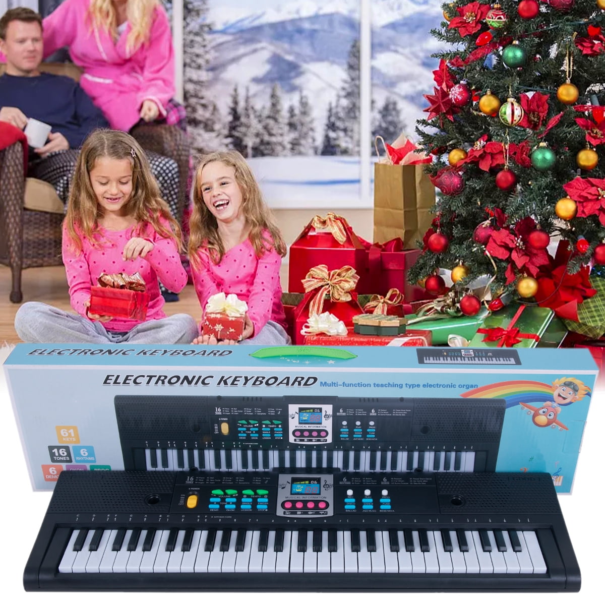 ODOMY 61 keys keyboard piano,Electronic Digital Piano with Recording Playback,Portable Keyboard Gift Teaching for Beginners,electric piano for kids