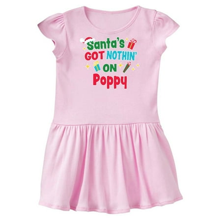 Santa's Got Nothin' on Poppy with Christmas Presents Infant Dress