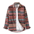 thumbnail image 1 of Awdenio Men's Printed Lapel Printed Shirt Jacket, 1 of 7