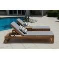thumbnail image 6 of Laguna 3-Piece Eucalyptus Wood Outdoor Patio Furniture Chaise Lounge Set w/2 Chaise Lounges and Side Table, 6 of 7