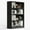 Black, variant on Syemin Book Stands Bookshelf 4 Shelf Wood Bookcase 48 Inches Tall Wide Manga Storage for Living Room Bedroom Office Library, Grey