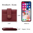 thumbnail image 6 of Badiya Women Small Wallets And Women Slim Bifold Credit Card Holder Minimalist Zipper Coin Pocket, 6 of 10