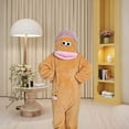 thumbnail image 2 of Big Mouth Monster Onesie Pajamas, Silly Funny Plush Monster One Piece, Ultra-Soft Plush Hooded Loungewear for Adult Sleepwear Cosplay, S, 2 of 5