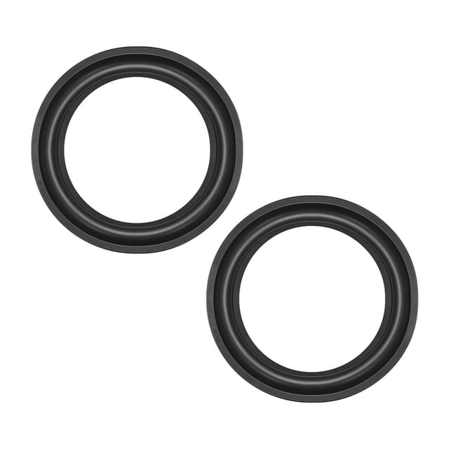 Unique Bargains 7' 7inch Speaker Rubber Edge Surround Rings Replacement Part for Speaker Repair or DIY 2 pcs