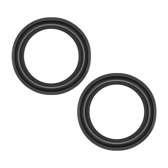 Unique Bargains 7' 7inch Speaker Rubber Edge Surround Rings Replacement Part for Speaker Repair or DIY 2 pcs