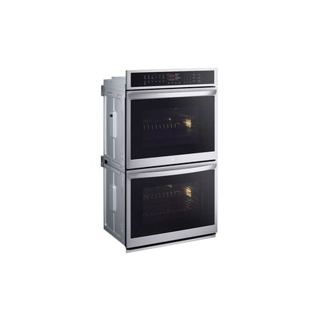 LG - 30" Built-In Electric Double Wall Oven with Steam Sous Vide - Stainless Steel