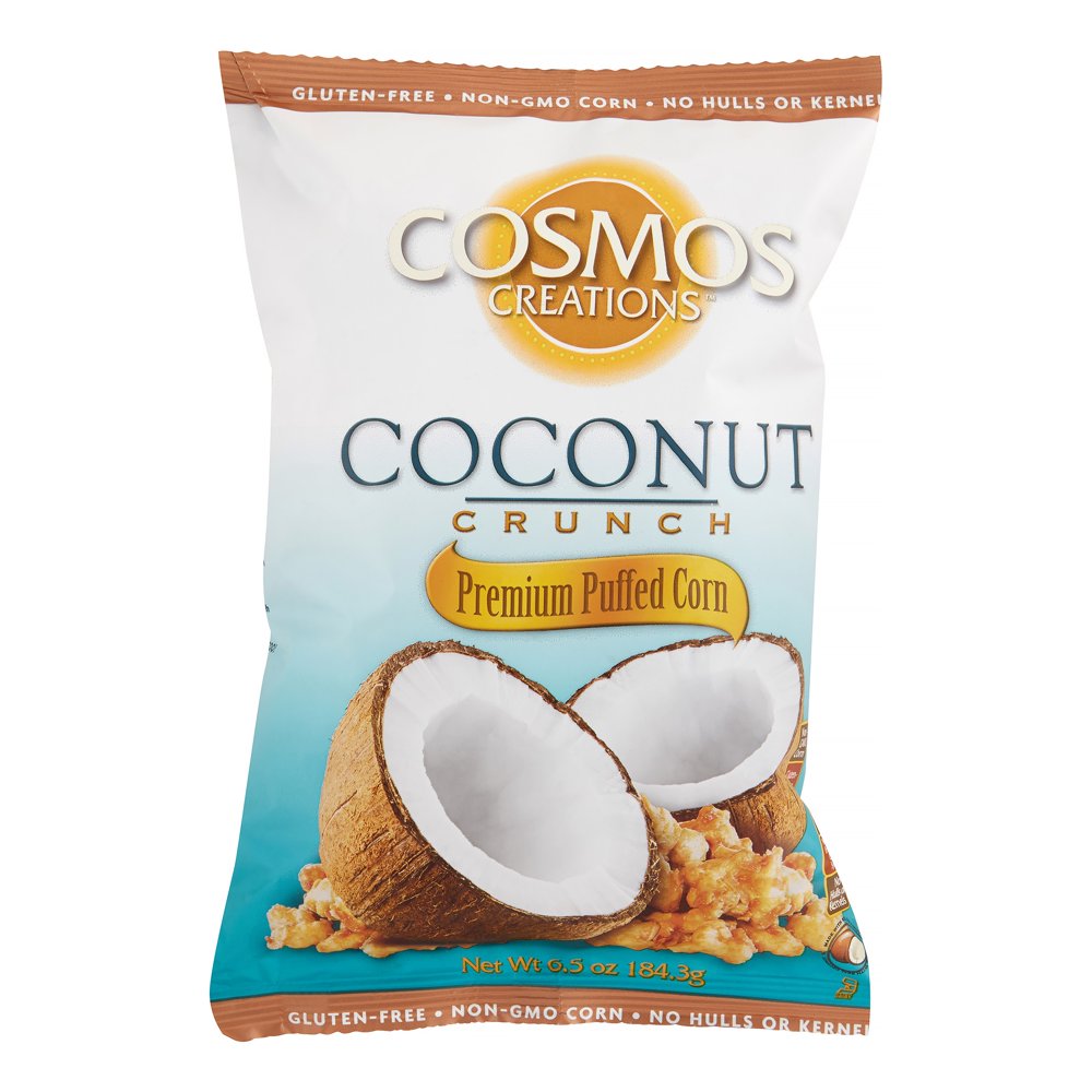 Cosmos Creations Premium Puffed Corn, Coconut Crunch, 6.5 Oz Walmart