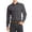 Dark Grey, variant on Men's Long Sleeve Regular Fit Button up Pocket Solid Standard Cuff Dress Shirt