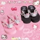 thumbnail image 5 of Chanclas de Hello Kitty con diamantes de imitación, chanclas de moda rosas, zapatos de playa con cuñas de perlas dulces y suela gruesa de verano para mujer, 5 of 6