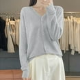 thumbnail image 2 of Lightweight Knit Cardigan Cozy Hollow Out Long Sleeve Outerwear For Comfort And Style Cardigan Sweaters for Women, 2 of 2