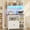 White, variant on Bakers Rack with Power Outles, 6-Tier Microwave Stand with 8 Hooks and Wine Glass Holder, Farmhouse Coffee Bar Cabinet with 2-Tier Open Shelves & 2 Doors, LED Bakers Rack for Kitchen Dining Room, Oak