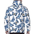 thumbnail image 7 of Lsque Beautiful Butterflies Pattern Casual Men's Hoodie,Hooded Sweatshirt with Kangaroo Pocket,Pullover Hoodie-4X-Large, 7 of 7