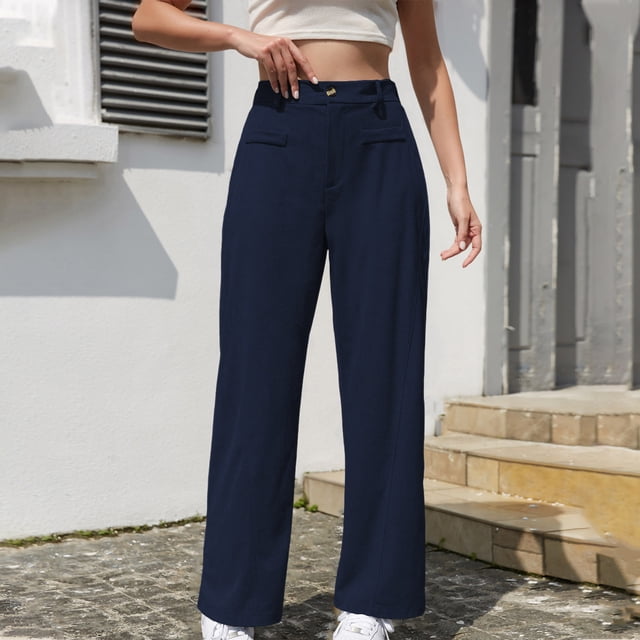 TaTaai Women's Solid Color Corduroy Sweatpants Elastic Waist Long Trousers with Pockets Casual Loose Sport Pants for Daily Outdoor Wear Gift