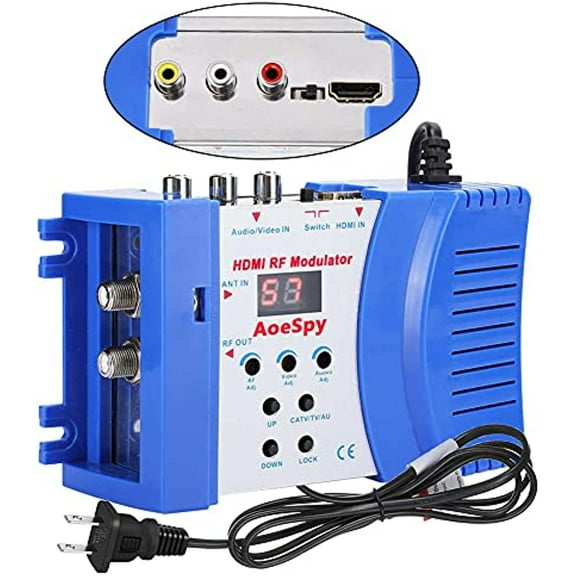 AoeSpy HDMI/RCA 1 Input/Coaxial 1 Output Analog to Digital Converter with Antenna Adapter
