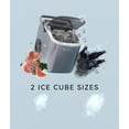thumbnail image 3 of ecozy Portable Countertop Ice Maker - 9 Ice Cubes in 6 Minutes, 26 lbs Daily Output, Self-Cleaning with Ice Bags, Scoop, and Basket for Kitchen, Office, Bar, Party - White, 3 of 10
