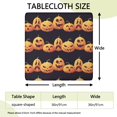 thumbnail image 2 of Seasonal Pumpkin Ghost Table Cover 36x36 with Elastic Edge - Stretchable Halloween Themed Fabric for Table Top Protection and Decor, 2 of 6