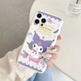 thumbnail image 1 of Phone Case for For Apple iphone 13 Pro Max 13Mini Girls Anti-drop Cartoon Cinnamoroll Kuromi Hello Kitty Silicone Printed Cover ZR, 1 of 7