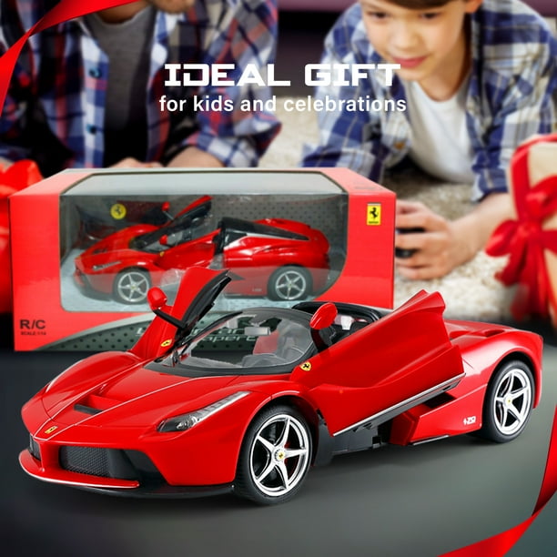 VOLTZ TOYS 1 14 Scale RC Car Licensed Ferrari LaFerrari Aperta Remote Control Toy Car Model for Kids and Adults with Doors Lights Drift Official