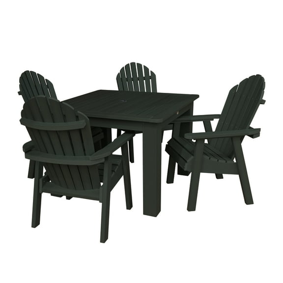 highwood® Eco-Friendly Recycled Plastic Hamilton 5pc Square Dining Set