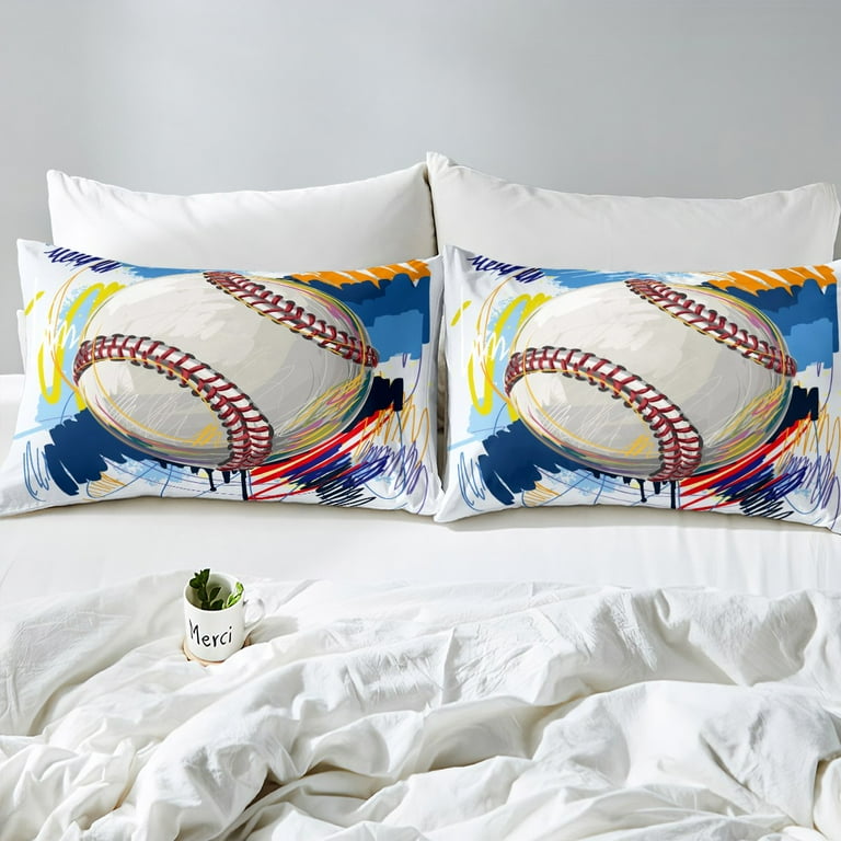 Queen baseball bedding hot sale