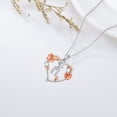 thumbnail image 5 of YAFEINI Rose Heart Necklaces Gifts for Women, 925 Sterling Silver Rose Love Heart Initial Letter Pendant Necklace Jewelry Mothers Day Valentines Christmas Birthday Gifts for Her Mom Wife Girlfriend-M, 5 of 5
