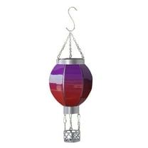 Metal Solar Powered Hot Air Balloon - Colorful, Reusable, Outdoor - for Festival, Party, Garden Decoration