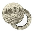 thumbnail image 2 of Kll Vineyard Landscape Round Bar Chair Cushion Cover 14 Inch,Bar Stool Protector With Elastic, Soft Washable, 2 of 7