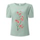 thumbnail image 3 of Gibobby Camisetas Mujer Baratas Manga Corta Camiseta manga corta con cuello redondo y estampado flores para mujer(Verde,G), 3 of 5