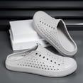 thumbnail image 5 of Men Flip Flops Arch Support Comfortable Slip On Clogs Breathable Casual Daily Wear Indoor Outdoor Walking with Elastic Open Toe Mens Shoes, 5 of 5