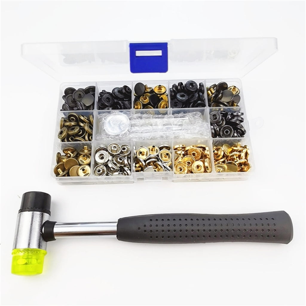 Metal Snaps Button with Punch Tools for Sewing1eatherCraft Jackets Clothing