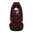 thumbnail image 3 of Uourmeti Red Rose Skull Print Front Car Seat Cover Fashion Elastic Car Seat Protector, Anti Slip Wear Resistant Compatible with Suv Auto Automobile, 3 of 6