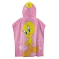thumbnail image 4 of Looney Tunes Tweety Hooded Kids Beach Towels - Toddler Bath Towel Girls Boys Swim Cover-ups for Ages 3 to 10 Kids Pool Towels Quick Dry Lightweight Soft Microfiber Poncho, 4 of 8