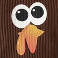 thumbnail image 4 of Atogsazn Newborn Baby Girl Thanksgiving Romper Set Ribbed Print Long Sleeve Jumpsuit and Pants Set Outfits Clothes Brown 0-3 Months, 4 of 9