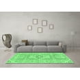 thumbnail image 3 of Ahgly Company Indoor Square Abstract Emerald Green Modern Area Rugs, 5' Square, 3 of 4