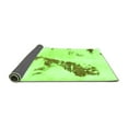 thumbnail image 2 of Ahgly Company Indoor Rectangle Abstract Green Modern Area Rugs, 3' x 5', 2 of 4