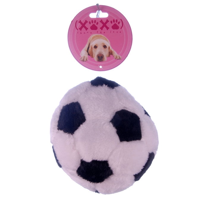 plush soccer ball dog toy