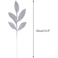 thumbnail image 3 of 15PCS Artificial Glitter Leaves Fake Plants Flower Branches Leaf Christmas Tree Picks Sparkling Fillers Sprays for Halloween Xmas Wreath Garland DIY Crafts Home Arrangement Decor, 3 of 3