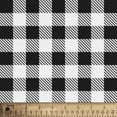 thumbnail image 3 of David Textiles 44" x 2 Yards Poly-Cotton Gingham Pre-Cut Fabric, Black, 3 of 5