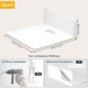 thumbnail image 2 of Small Floating Shelves for Wall, 5 Inch Metal Wall Shelves - Adhesive Installation, Display Ledges Set of 2, Perfect for Echo, Cameras, Mini Decor, Funkos, Figurines (Black), 2 of 5