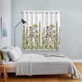 thumbnail image 5 of Curtains 84 Inches Long 2 Panels, Watercolor Flowers Grommets Window Treatment Curtain, Vintage Country Floral Leaves Spring Thermal Curtains Drapes for Living Room/Bathroom, 5 of 9
