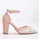 thumbnail image 1 of Ivy - Zapatos de boda con encaje floral 3D color rosa rosa 26 CM, 1 of 5