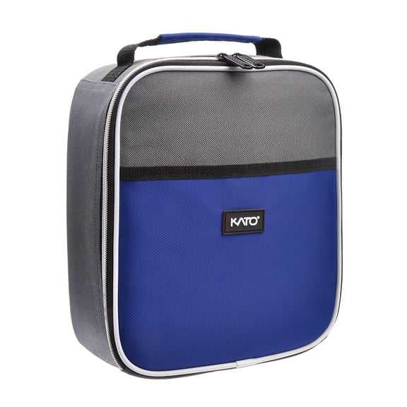 9 Cans Small Insulated Lunch Bag, Mini Thermal Portable Cooler Lunch Box Tote with Dual Zipper Closure for Student Men and Women, Back to School