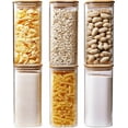 thumbnail image 1 of HomArtist Square Glass Jars with Bamboo Lids 34 FL OZ [Set of 6], Glass Canisters with Airtight Lid, Glass Food Storage Container for Pasta, Flour, Sugar, Rice, Best for Kitchen & Pantry, 1 of 8