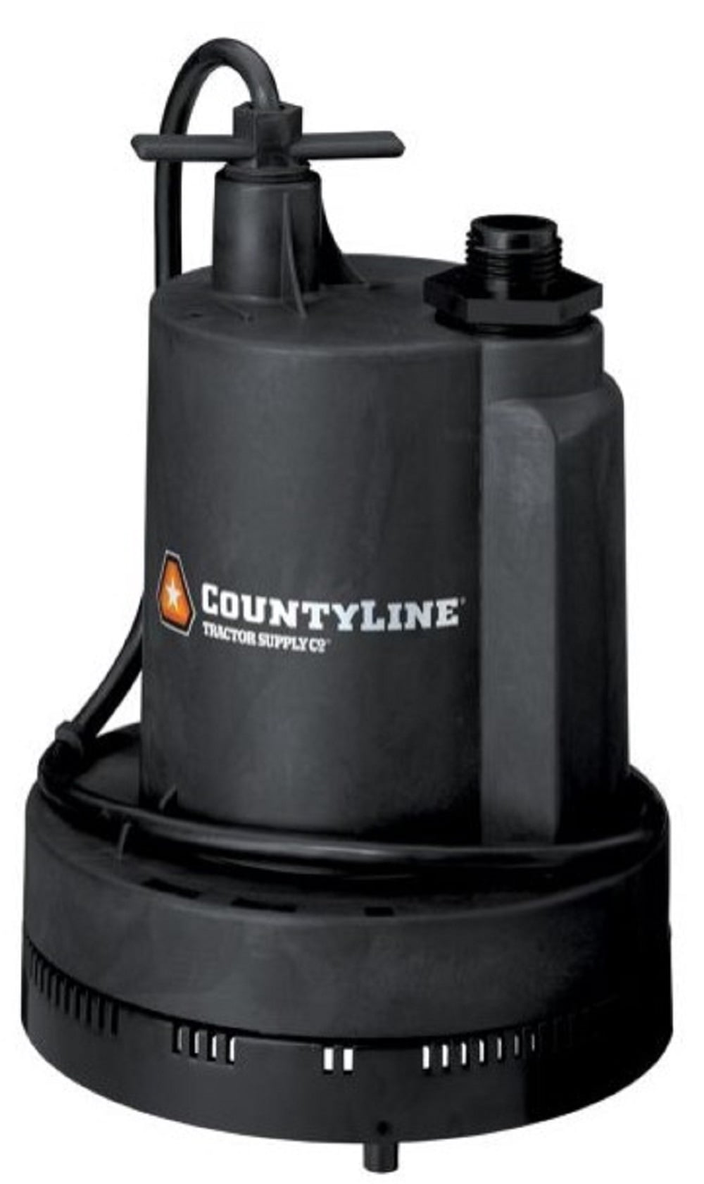 CountyLine CLSU6 Submersible Thermoplastic Utility Pump 1/4 HP Black