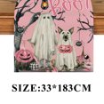 thumbnail image 2 of Artoid Mode Ghost Pumpkins Tree Halloween Table, Seasonal Fall Kitchen Dining Table Decoration for Home Party Decor 13x72 Inch, 2 of 6